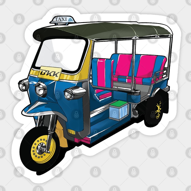 Tuk Tuk Sticker by jjsealion